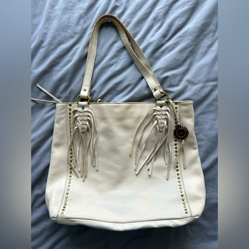 The Sak Montara Leather Fringe Tote